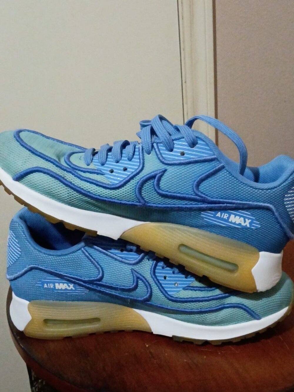 Nike Air Max 90 Ultra 2.0 BR Breathe 917523-400 Women's Size US 7.5 Blue - Picture 12 of 13